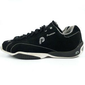 Piloti Prototipo Men's 7 Driving Shoes Racing Car Lace Up Sneakers Suede Black